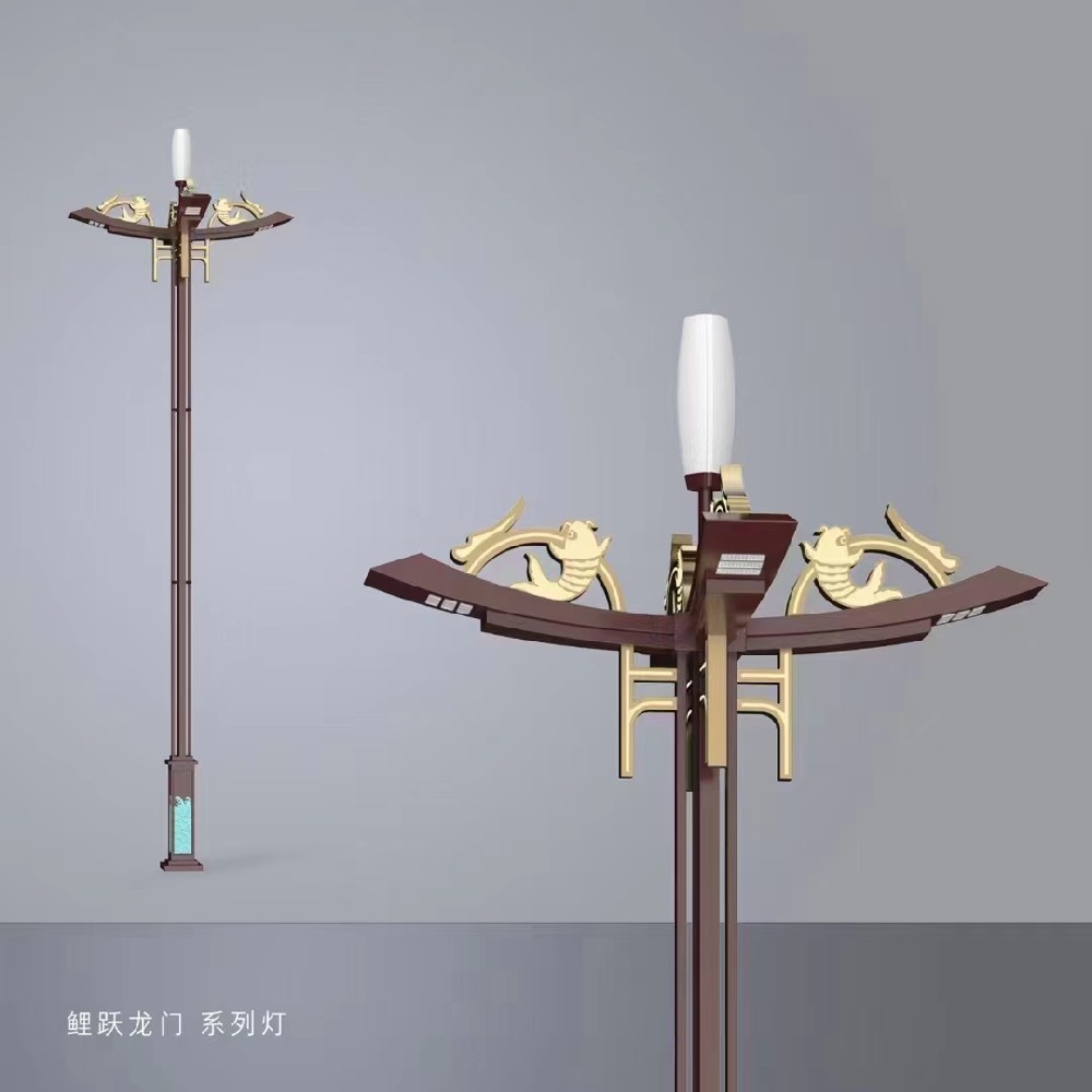 四川玉兰灯--鲤跃龙门